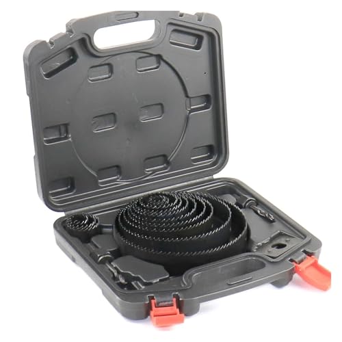 Lochsägen-Set, 19-teiliges Lochsägen-Set Mit 3/4"-6" 19-152 Mm Lochsägendornen, Sechskantschlüssel Mit Aufbewahrungsbox, Ideal For Weichholz-PVC-Platten von RWFRKABNK