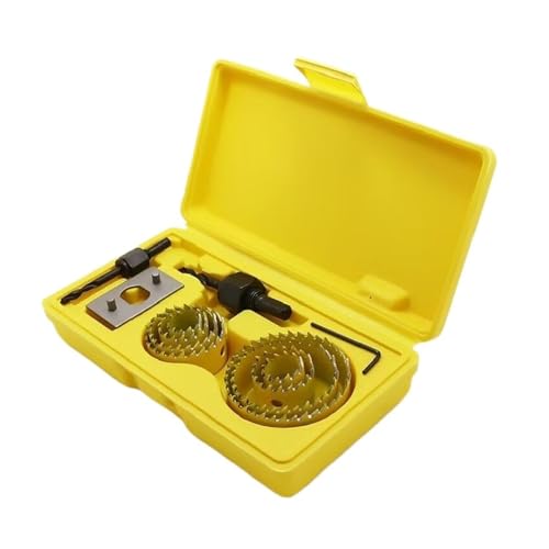 Premium-Lochsägen-Set In Gelb – Professioneller Holzbohrer For Trockenbauwände, Dosenleuchten Und Holzmontage(8pcs Yellow) von RWFRKABNK
