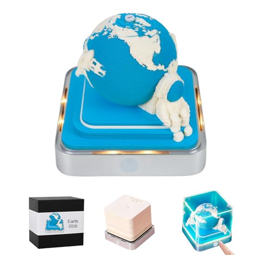 Kreativer 3D-Zeitmess-Kalender 2026, Schreibtischkalender, 3D-kreativ mit LED-Lichtern, abreißbarer Notizblock, DIY-Papierschnitzerei, Schreibtisch-Dekoration Kreativer 3D-Zeitmess-Kalender 2026, Schreibtischkalender, 3D-kreativ mit LED-Lichtern, abreißbarer Notizblock, DIY-Papierschnitzerei, Schreibtisch-Dekoration von RWUJILONG