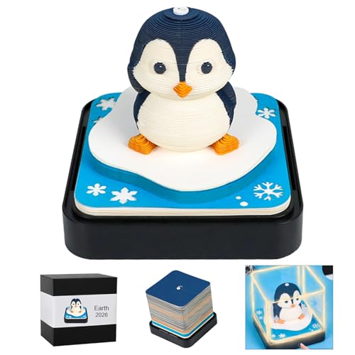 Kreativer 3D-Zeitmess-Kalender 2026, Schreibtischkalender, 3D-kreativ mit LED-Lichtern, abreißbarer Notizblock, DIY-Papierschnitzerei, Schreibtisch-Dekoration Kreativer 3D-Zeitmess-Kalender 2026, Schreibtischkalender, 3D-kreativ mit LED-Lichtern, abreißbarer Notizblock, DIY-Papierschnitzerei, Schreibtisch-Dekoration von RWUJILONG