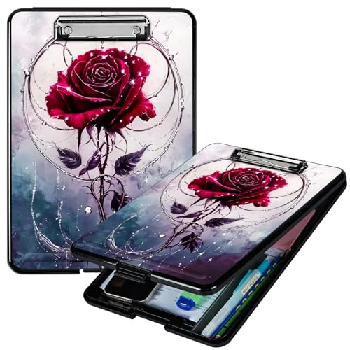 RWUTYTIUL A4-Klemmbrett mit Stifthalter, Klemmbretter, Organizer, Still-Klemmbrett, faltbar, Kunststoff-Klemmbrett, Folio-Clipboard für Büro, Studenten, Klassenzimmer, Arzt RWUTYTIUL A4-Klemmbrett mit Stifthalter, Klemmbretter, Organizer, Still-Klemmbrett, faltbar, Kunststoff-Klemmbrett, Folio-Clipboard für Büro, Studenten, Klassenzimmer, Arzt von RWUTYTIUL