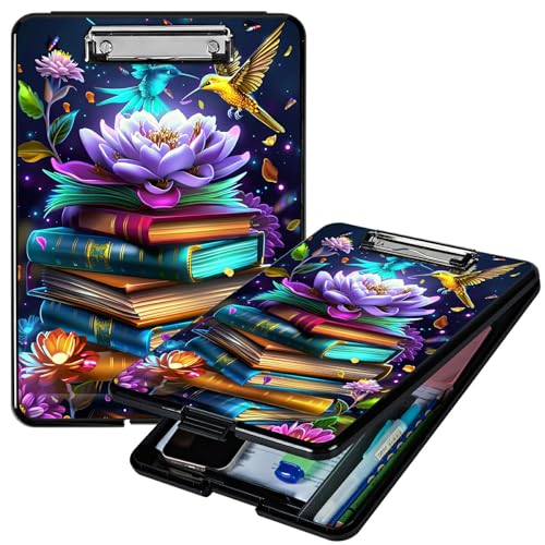 RWUTYTIUL Book Lotus A4-Klemmbrett mit Stifthalter, Klemmbrett-Organizer, Still-Klemmbrett, faltbarer Aktenordner, Kunststoff-Klemmbrett, Folio-Clipboard für Büro, Studenten, Klassenzimmer, Arzt RWUTYTIUL Book Lotus A4-Klemmbrett mit Stifthalter, Klemmbrett-Organizer, Still-Klemmbrett, faltbarer Aktenordner, Kunststoff-Klemmbrett, Folio-Clipboard für Büro, Studenten, Klassenzimmer, Arzt von RWUTYTIUL