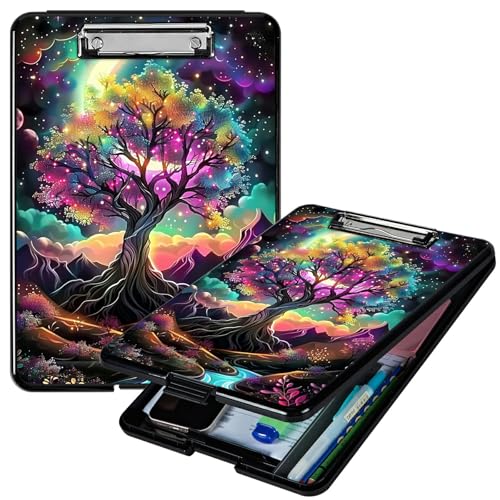 RWUTYTIUL Creek Tree A4-Klemmbrett mit Stifthalter, Klemmbretter, Organizer, Still-Klemmbrett, faltbarer Aktenordner, Kunststoff-Klemmbrett, Folio-Clipboard für Büro, Studenten, Klassenzimmer, Arzt RWUTYTIUL Creek Tree A4-Klemmbrett mit Stifthalter, Klemmbretter, Organizer, Still-Klemmbrett, faltbarer Aktenordner, Kunststoff-Klemmbrett, Folio-Clipboard für Büro, Studenten, Klassenzimmer, Arzt von RWUTYTIUL