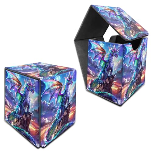 RWUTYTIUL Deck Box für MTG, Karten Aufbewahrungsbox passend für 120+ Hülle, Leder, mittlere Größe, starker Magnetverschluss, Kartenetui für Brettspiele, Magic TCG CCG Baseball Collection, Galaxy RWUTYTIUL Deck Box für MTG, Karten Aufbewahrungsbox passend für 120+ Hülle, Leder, mittlere Größe, starker Magnetverschluss, Kartenetui für Brettspiele, Magic TCG CCG Baseball Collection, Galaxy von RWUTYTIUL