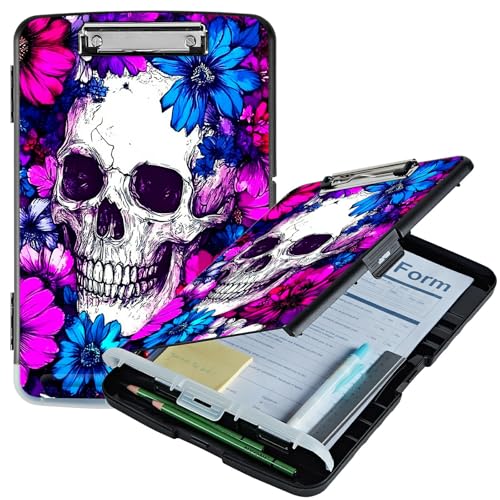 RWUTYTIUL Klemmbrett mit Blumenmotiv, A4, mit Stifthalter, Klemmbretter, Organizer, Krankenschwester-Klemmbrett, faltbarer Aktenordner, Kunststoff-Klemmbrett, Folio-Clipboard für Büro, Studenten RWUTYTIUL Klemmbrett mit Blumenmotiv, A4, mit Stifthalter, Klemmbretter, Organizer, Krankenschwester-Klemmbrett, faltbarer Aktenordner, Kunststoff-Klemmbrett, Folio-Clipboard für Büro, Studenten von RWUTYTIUL