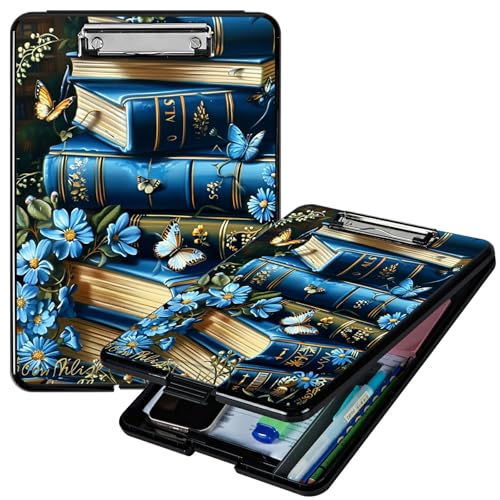 RWUTYTIUL Klemmbrett mit Stifthalter, Klemmbretter, Organizer, Still-Klemmbrett, faltbarer Aktenordner, Kunststoff-Klemmbrett, Folio-Clipboard für Büro, Studenten, Klassenzimmer, Arzt RWUTYTIUL Klemmbrett mit Stifthalter, Klemmbretter, Organizer, Still-Klemmbrett, faltbarer Aktenordner, Kunststoff-Klemmbrett, Folio-Clipboard für Büro, Studenten, Klassenzimmer, Arzt von RWUTYTIUL