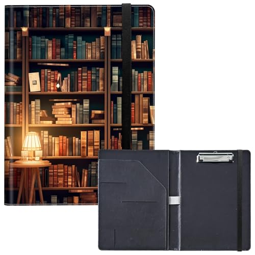RWUTYTIUL Ordner Klemmbrett Portfolio mit Notizblock Tasche Visitenkartenhalter Leder Aufbewahrung Klemmbrett Elastischer Verschluss Briefgröße Büroklammerbrett für Büro Studenten Klassenzimmer Bücher RWUTYTIUL Ordner Klemmbrett Portfolio mit Notizblock Tasche Visitenkartenhalter Leder Aufbewahrung Klemmbrett Elastischer Verschluss Briefgröße Büroklammerbrett für Büro Studenten Klassenzimmer Bücher von RWUTYTIUL
