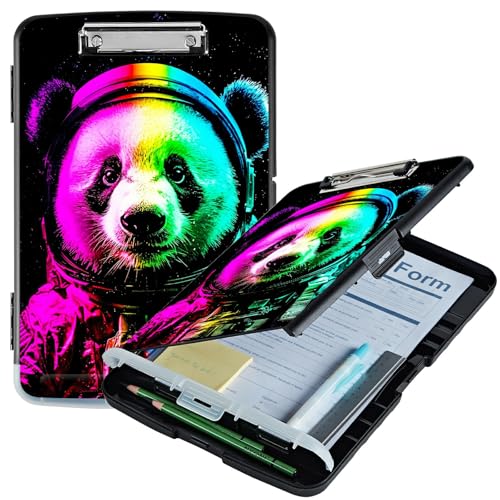 RWUTYTIUL Planet Panda A4-Klemmbrett mit Stifthalter, Klemmbrett-Organizer, Still-Klemmbrett, faltbarer Aktenordner, Kunststoff-Klemmbrett, Folio-Clipboard für Büro, Studenten, Klassenzimmer, Arzt RWUTYTIUL Planet Panda A4-Klemmbrett mit Stifthalter, Klemmbrett-Organizer, Still-Klemmbrett, faltbarer Aktenordner, Kunststoff-Klemmbrett, Folio-Clipboard für Büro, Studenten, Klassenzimmer, Arzt von RWUTYTIUL