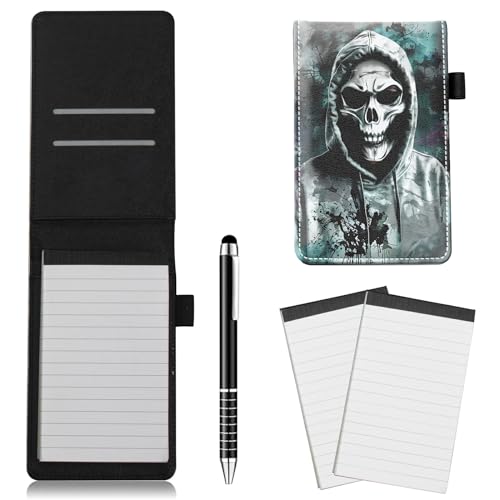 RWUTYTIUL Pocket Notebook 8,6 cm x 14 cm mit Stift 2 Stück Memo-Buch, Pocket Notizblock für Schulbeamter Detektiv Privatermittler Kellnerin Studen Reise Feldarbeit - Server Notizblöcke, cooler RWUTYTIUL Pocket Notebook 8,6 cm x 14 cm mit Stift 2 Stück Memo-Buch, Pocket Notizblock für Schulbeamter Detektiv Privatermittler Kellnerin Studen Reise Feldarbeit - Server Notizblöcke, cooler von RWUTYTIUL