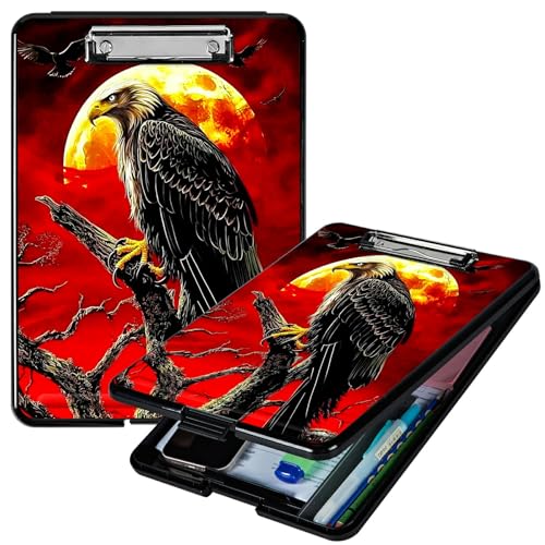RWUTYTIUL Red Sky Eagle A4 Klemmbrett mit Stifthalter Aufbewahrung, Klemmbrett für Krankenschwester, Faltbarer Klemmbrett aus Kunststoff für Büro, Studenten, Klassenzimmer, Arzt RWUTYTIUL Red Sky Eagle A4 Klemmbrett mit Stifthalter Aufbewahrung, Klemmbrett für Krankenschwester, Faltbarer Klemmbrett aus Kunststoff für Büro, Studenten, Klassenzimmer, Arzt von RWUTYTIUL