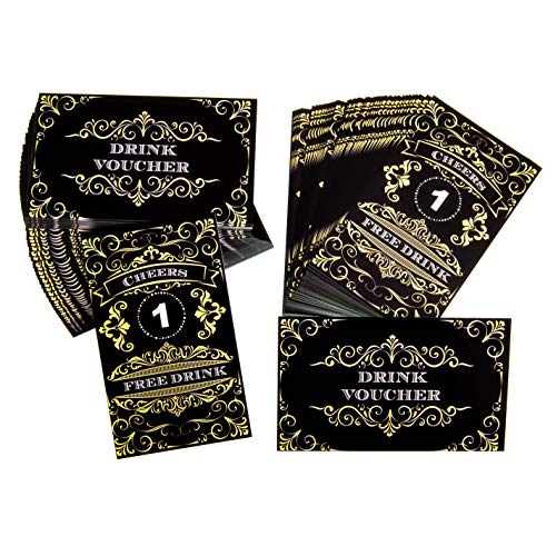 RXBC2011 100 kostenlose Getränkekarten für ein kostenloses Getränk, Hochzeit, Halloween, Arbeit, Event, Party, Bar RXBC2011 100 kostenlose Getränkekarten für ein kostenloses Getränk, Hochzeit, Halloween, Arbeit, Event, Party, Bar von RXBC2011