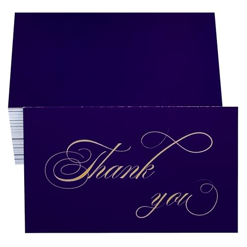 RXBC2011 Dankeskarten für Geschäftsverpackungen, Kunden-Wertschätzungsnotizen, 100 Stück, blau von RXBC2011