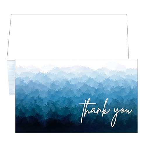 RXBC2011 Dankeskarten für Kundenverpackungen, kleine Unternehmen, Wertschätzungsnotizen, 8,9 x 5,1 cm, 100 Stück, marineblau von RXBC2011