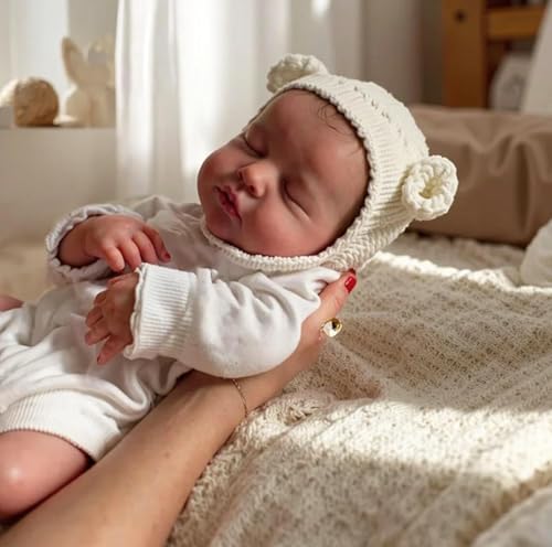 RXDOLL Real Life Reborn Babypuppen Silikon Ganzkörper 50,8 cm schlafende realistische Neugeborene Baby Junge Puppe wasserdicht anatomisch korrekt Babypuppe mit schöner Kleidung für Kinder ab 3 Jahren RXDOLL Real Life Reborn Babypuppen Silikon Ganzkörper 50,8 cm schlafende realistische Neugeborene Baby Junge Puppe wasserdicht anatomisch korrekt Babypuppe mit schöner Kleidung für Kinder ab 3 Jahren von RXDOLL