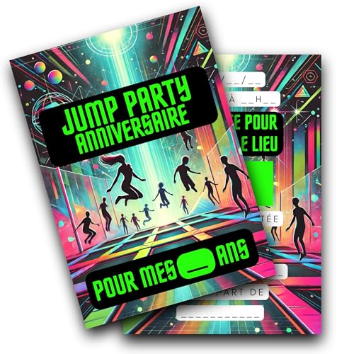 RXLITE Premium Trampolin Kreativset Komplettset mit Karte, Rubbelaufkleber, Umschlägen, Neon Design und Personalisierung für Sportparty Geburtstag lustig verspielt und unvergesslich RXLITE Premium Trampolin Kreativset Komplettset mit Karte, Rubbelaufkleber, Umschlägen, Neon Design und Personalisierung für Sportparty Geburtstag lustig verspielt und unvergesslich von RXLITE