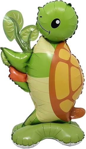 3D-Tiere Luftballon mit Sockel, Stehender Ballon, Folienballon, Ballon für Kinder Geburtstag, Aufblasbarer Ballon für Kinder, Deko für Geburtstagsfeiern, Tier-Mottoparty (Schildkröte) von RXSPOYLY