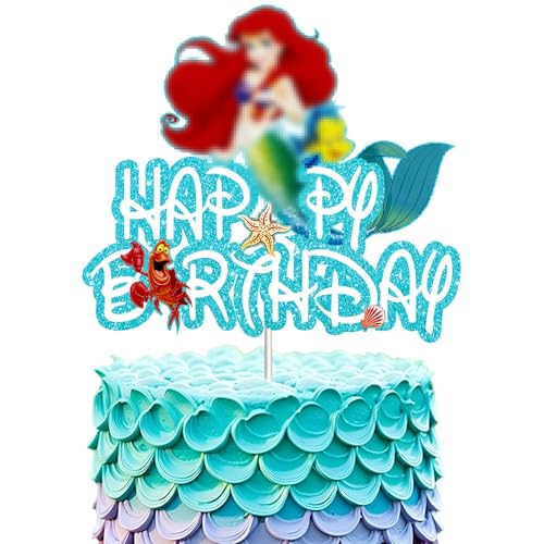 RXSPOYLY Cartoon Kuchen Topper, Cartoons Blau Kuchen Topper, Glitter Geburtstagsdeko Topper, Ocean Theme Kuchendekoration, für Mädchen Cake Topper Party Kuchen Dekoration RXSPOYLY Cartoon Kuchen Topper, Cartoons Blau Kuchen Topper, Glitter Geburtstagsdeko Topper, Ocean Theme Kuchendekoration, für Mädchen Cake Topper Party Kuchen Dekoration von RXSPOYLY