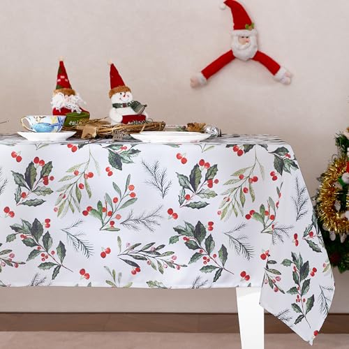 RYB HOME Abwaschbare Tischdecke Wasserdicht Weihnachts Abwaschbar Tischtuch Abwischbar Tischwäsche für Feier und Party Deko, 1 Stück H 260 x B 140 cm RYB HOME Abwaschbare Tischdecke Wasserdicht Weihnachts Abwaschbar Tischtuch Abwischbar Tischwäsche für Feier und Party Deko, 1 Stück H 260 x B 140 cm von RYB HOME