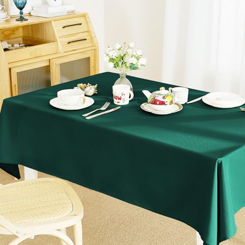 RYB HOME Abwischbare Tischdecke Dunkelgrün Weihnachts Tischtuch für Party Dekoration Abwaschbar Tischwäsche Pflegeleicht, 1 Stück H 240 x B 140 cm RYB HOME Abwischbare Tischdecke Dunkelgrün Weihnachts Tischtuch für Party Dekoration Abwaschbar Tischwäsche Pflegeleicht, 1 Stück H 240 x B 140 cm von RYB HOME