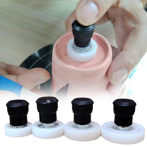 Keramik-Töpferscheibe, Mini-Keramik-Spinnwerkzeug, verschiedene Größen, Töpferei-Spinner, Metall-Rad, rotierendes Töpferei-Reparaturwerkzeug für Töpferliebhaber, Geschenk, 4 Stück Keramik-Töpferscheibe, Mini-Keramik-Spinnwerkzeug, verschiedene Größen, Töpferei-Spinner, Metall-Rad, rotierendes Töpferei-Reparaturwerkzeug für Töpferliebhaber, Geschenk, 4 Stück von RYGRZJ