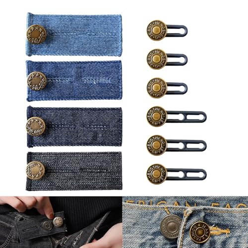 RYHHH 10 Stück Hosenbunderweiterung Knopf,Hosenerweiterung Schwangerschaft,Jeans Einziehbare Knöpfe,Ohne Nähen, Hosen Expander Button Set Für Herren- Und Damenhosen, Kleider, Hemden,Umstandshosen RYHHH 10 Stück Hosenbunderweiterung Knopf,Hosenerweiterung Schwangerschaft,Jeans Einziehbare Knöpfe,Ohne Nähen, Hosen Expander Button Set Für Herren- Und Damenhosen, Kleider, Hemden,Umstandshosen von RYHHH