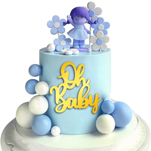 RYMAUP® Obaby Kuchenaufsatz, Tortenaufsatz, Acryl Kuchenaufsatz,seitliche Kuchendekoration, Geburtstagsdekoration, Kuchendekoration,Gold Kuchenaufsatz, von RYMAUP