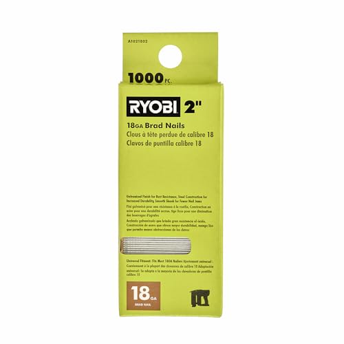 RYOBI 1.000 Stück 5,1 cm 18GA Brad Nägel RYOBI 1.000 Stück 5,1 cm 18GA Brad Nägel von RYOBI