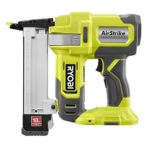RYOBI ONE+ 18-Gauge schnurloser AirStrike Schmaler Kronen-Hefter P361 grün bloßes Werkzeug (erneuert) von RYOBI