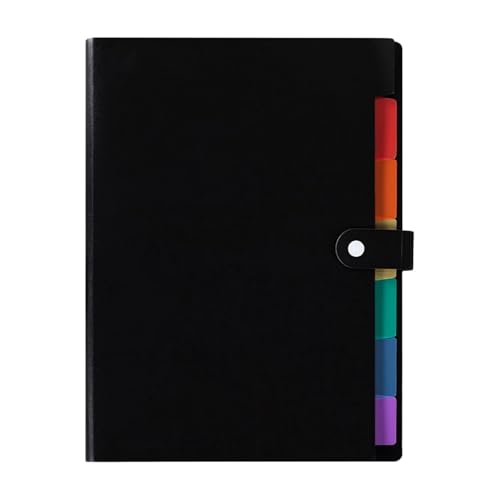 Dokumenten-Organizer, erweiterbare Fächermappe, A4, kleine Mappe, erweiterbare Fächermappe, Akkordeon-Ordner-Organizer, Schwarz Dokumenten-Organizer, erweiterbare Fächermappe, A4, kleine Mappe, erweiterbare Fächermappe, Akkordeon-Ordner-Organizer, Schwarz von RYRYR
