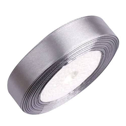 Geschenkband for Kuchen, Basteln, Verpacken, Nähen, Basteln, Dekorieren (Größe: Breite 2 cm x Länge ca. 22 m)(Grey) von RYRYR