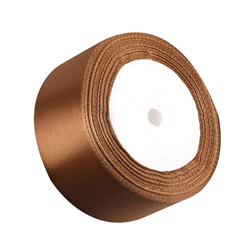 Geschenkband for Kuchen, Basteln, for Verpacken, Dekorieren, Basteln, Dekorativ for jeden Anlass (Größe: Breite 4 cm x Länge ca. 22 m)(Khaki) von RYRYR