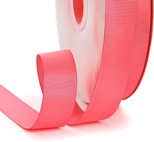Geschenkband for Kuchen, Basteln for Verpacken, Satin, Verzierung, Schleifen, Pakete, Partys, Hochzeitsdekorationen, Blumensträuße, 1 Rolle (Maße: 6 mm breit x 91 m lang)(Peach) von RYRYR