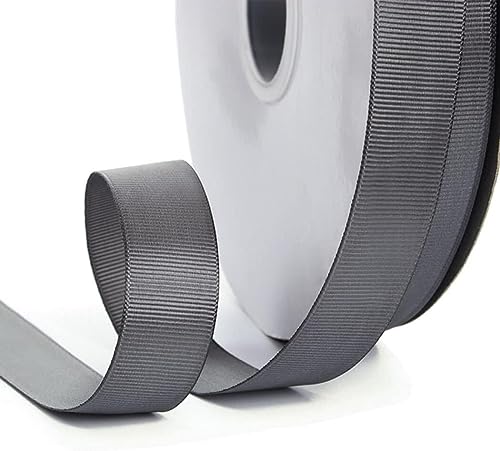 Geschenkband for Kuchen, Basteln for Verpacken, Satin, perfekt for Hochzeitsdekor, Blumenstrauß, DIY-Boxen, Dekoration (Größe: 1 cm breit x 91 m lang)(Dark Gray) von RYRYR