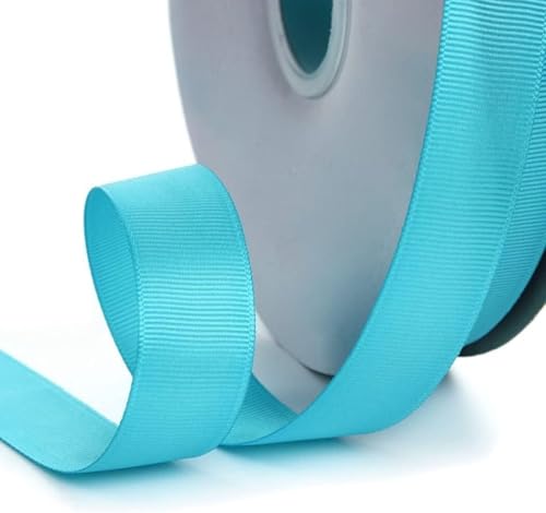 Geschenkband for Kuchen, Basteln for Verpacken, Satin, perfekt for Hochzeitsdekor, Blumenstrauß, DIY-Boxen, Dekoration (Größe: 1 cm breit x 91 m lang)(Lake Blue) von RYRYR