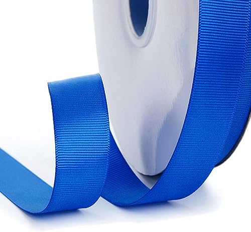 Geschenkband for Kuchen, Basteln for Verpacken, Satin-Polyester, for Dekorieren (Breite: 2,5 cm, Länge: 91 m)(Royal Blue) von RYRYR
