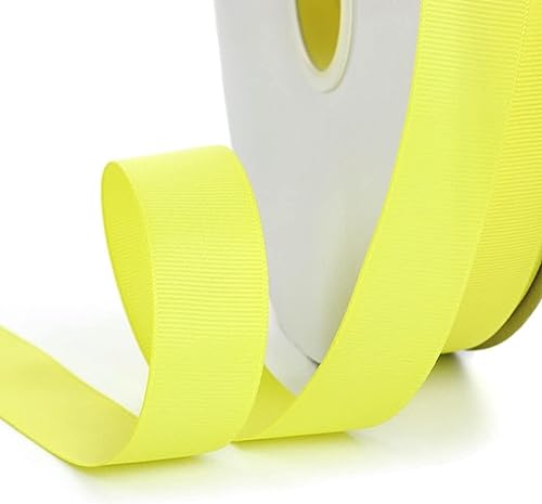 Geschenkband for Kuchen, Basteln for Verpacken, Satin-Polyester, zur Verzierung (Breite: 2 cm, Länge: 91 m)(Geel) von RYRYR