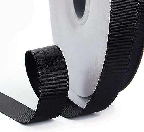 Geschenkband for Kuchen, Basteln for Verpacken, Satin-Polyester, zur Verzierung (Breite: 2 cm, Länge: 91 m)(Svart) von RYRYR
