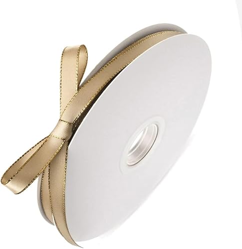Geschenkband for Kuchen, Basteln for Verpacken von Haarschleifen, DIY-Paketdekoration (Größe: Breite 1 cm x Länge ca. 91 m)(Khaki) von RYRYR