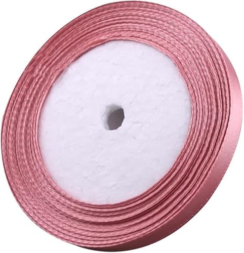 Geschenkband for Kuchen, Basteln for Verpacken von Satinstoff, Nähen, Geschenksträußen, DIY-Boxen, Dekoration (Größe: Breite 1 cm x Länge ca. 22 m)(Bean Paste) von RYRYR