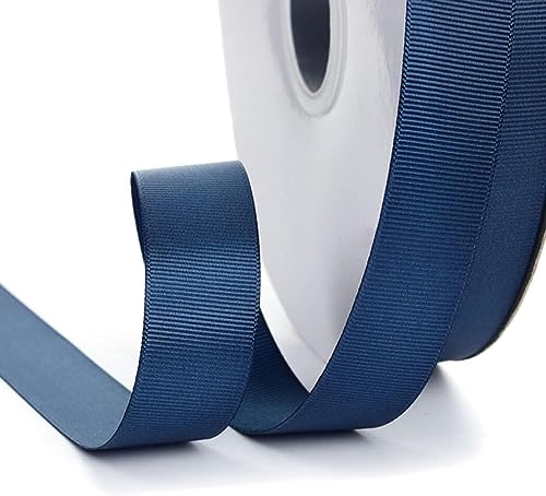 Geschenkband for Kuchen, Satinband for Verpacken von Geschenken, for Dekorationszwecke (Breite: 6 mm, Länge: 91 m)(Dark Blue) von RYRYR