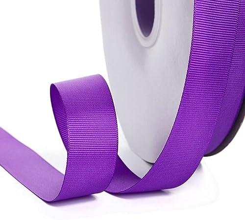 Geschenkband for Kuchen, Satinband for Verpacken von Geschenken, for Dekorationszwecke (Breite: 6 mm, Länge: 91 m)(Dark Purple) von RYRYR