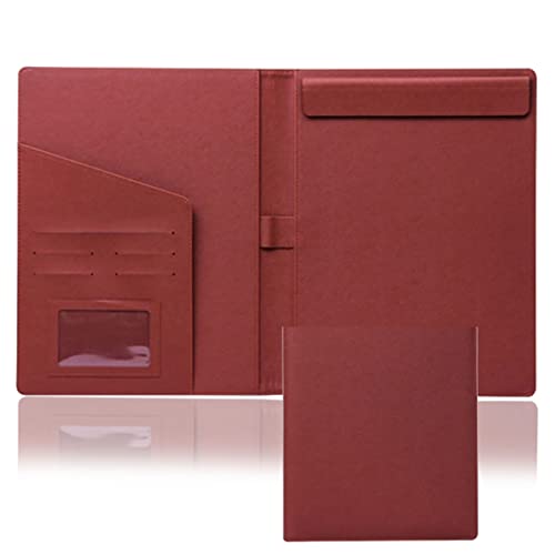 Ordner-Organizer, Padfolio, Notizblock, A4, Portfolio-Hülle, Binder-Organizer, Business mit Leder-Schreibblock, Konferenz for Männer und Frauen(Brown) von RYRYR