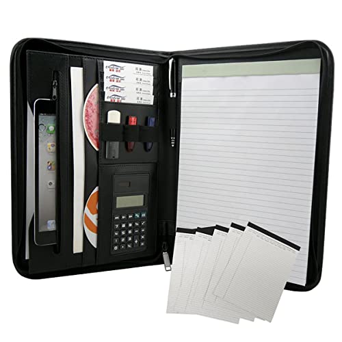 Ordner-Organizer, Padfolio, professionelles Kreativportfolio, PU-Leder, Business-Notizblockhalter for Lebensläufe, Vorstellungsgespräche, Schreiben von Rechtsblöcken mit 20 Seiten, Notizbuch for Fraue Ordner-Organizer, Padfolio, professionelles Kreativportfolio, PU-Leder, Business-Notizblockhalter for Lebensläufe, Vorstellungsgespräche, Schreiben von Rechtsblöcken mit 20 Seiten, Notizbuch for Fraue von RYRYR