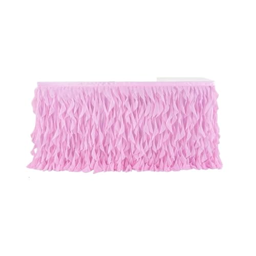 Party Tisch Röcke Hochzeit Tutu Tüll Abdeckung Geschirr Tuch Party Home Decor Tisch Sockel Geburtstag(Pink) von RYRYR