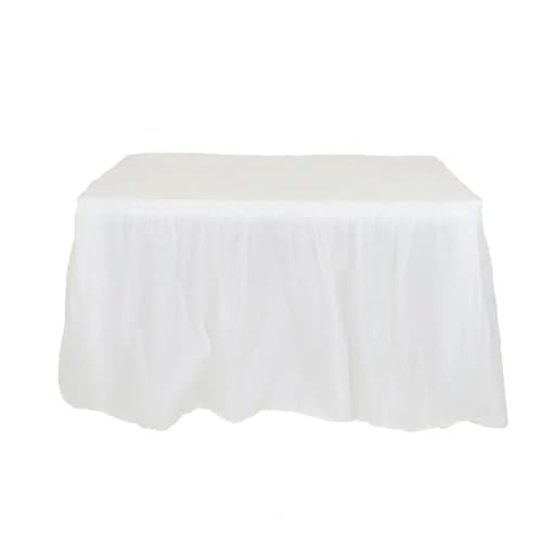 Party Tisch Röcke Tragbare Weit Dekoration for Geburtstag Urlaub Hochzeit(Beige) von RYRYR