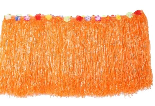 Party Tischröcke Party Dekoration Sommer Strand Partys Dekoration Gras Tischrock(Orange,276X75) von RYRYR