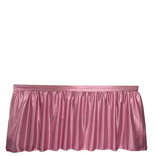 Party Tischröcke Tischdecke Glitter Sparkly Shimmer Rechteck Tischdecken for Geburtstagsparty-Event Hochzeitsdekor(Rose Pink,12ft 70x426cm) von RYRYR