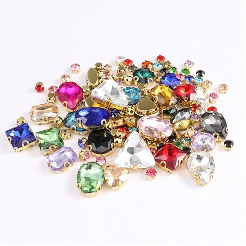Strasssteine mit flacher Rückseite, reflektierende Diamanten, Bastelbedarf, 130 Stück/Los, Fassung aus Glas, gemischte Form, for Aufnähen, Kristallstein, Diamant for Hochzeitskleid, Schuhe, Taschen, Strasssteine mit flacher Rückseite, reflektierende Diamanten, Bastelbedarf, 130 Stück/Los, Fassung aus Glas, gemischte Form, for Aufnähen, Kristallstein, Diamant for Hochzeitskleid, Schuhe, Taschen, von RYRYR