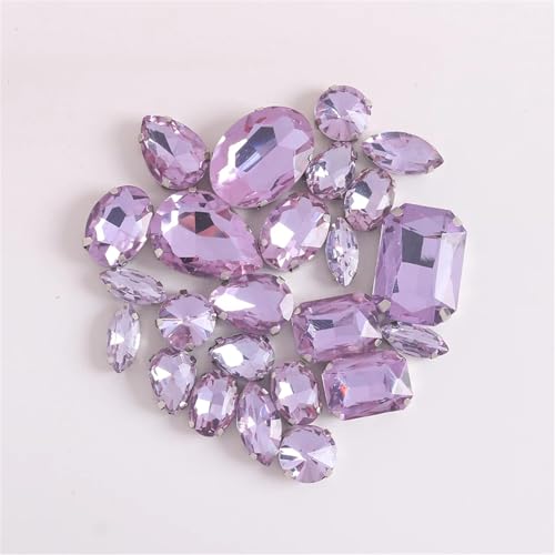 Strasssteine mit flacher Rückseite, reflektierende Diamanten, Bastelbedarf, 24 Stück, Arbeitsmischung, Größen, Nähen, Glassteine, for Aufnähen, Kristall, handgenähter Stein for DIY-Kleid, Hochzeit(P Strasssteine mit flacher Rückseite, reflektierende Diamanten, Bastelbedarf, 24 Stück, Arbeitsmischung, Größen, Nähen, Glassteine, for Aufnähen, Kristall, handgenähter Stein for DIY-Kleid, Hochzeit(P von RYRYR