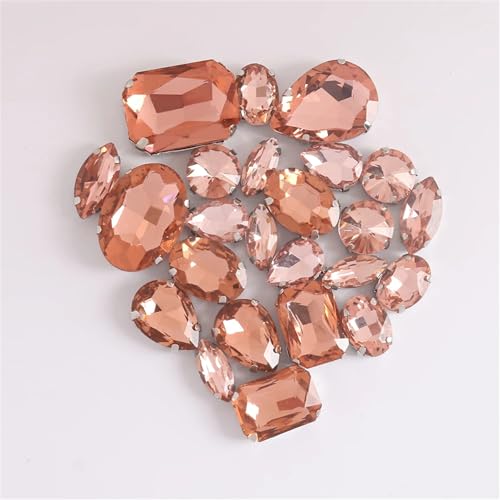 Strasssteine mit flacher Rückseite, reflektierende Diamanten, Bastelbedarf, 24 Stück, Arbeitsmischung, Größen, Nähen, Glassteine, for Aufnähen, Kristall, handgenähter Stein for DIY-Kleid, Hochzeit(P Strasssteine mit flacher Rückseite, reflektierende Diamanten, Bastelbedarf, 24 Stück, Arbeitsmischung, Größen, Nähen, Glassteine, for Aufnähen, Kristall, handgenähter Stein for DIY-Kleid, Hochzeit(P von RYRYR